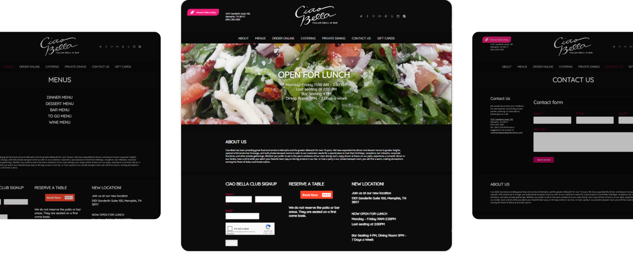 Whippet Creative Case Study Ciao Bella Italian Grill - Whippet Creative Asset