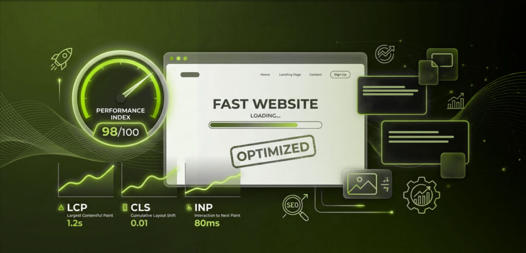 Whippet Creative How To Improve Website Speed And Core Web Vitals - Whippet Creative Asset