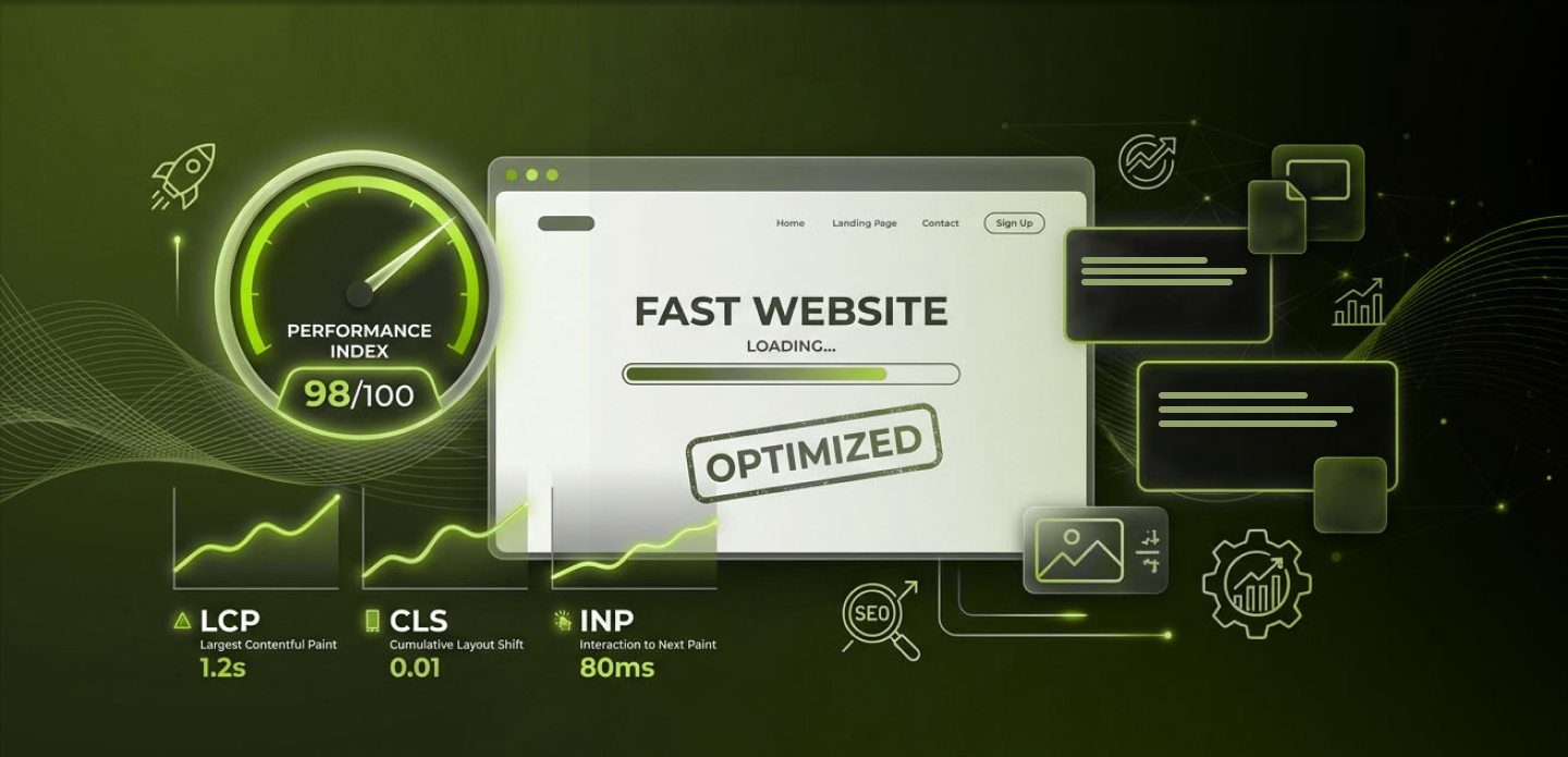 Whippet Creative How To Improve Website Speed And Core Web Vitals - Whippet Creative Asset