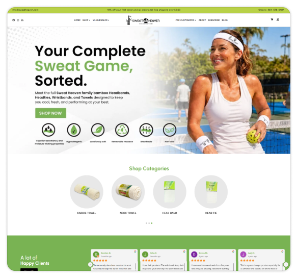 Whippet Creative Case Study Sweat Heaven portfolio asset