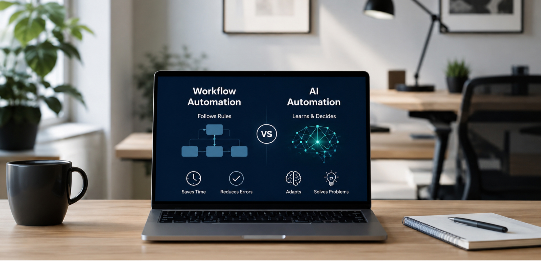 The Difference Between Workflow Automation and AI Automation
